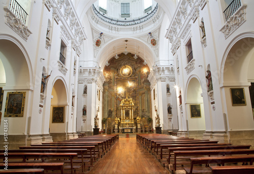 Madrid - Nave of church San Isidoro