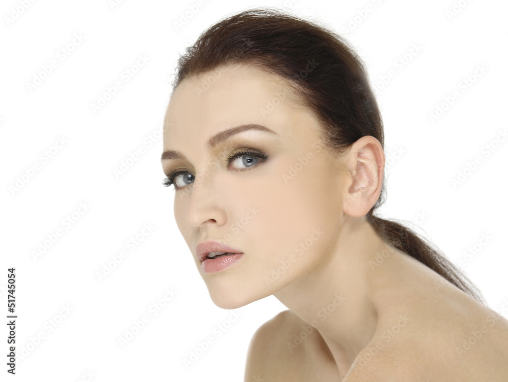 Portrait of beautiful female model Portrait of beautiful female model