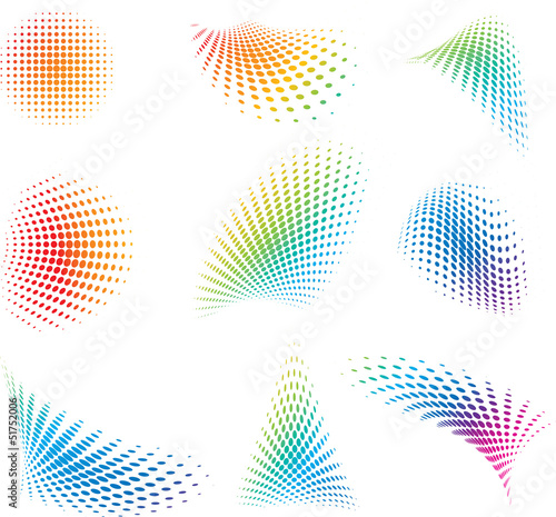 фотографія Set halftone element