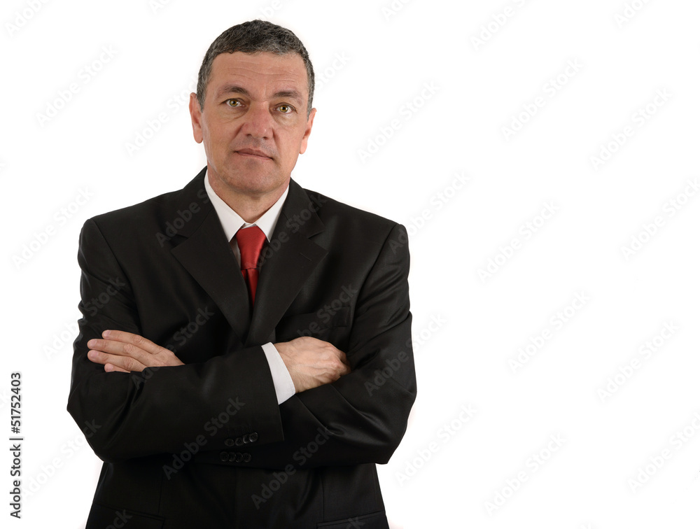 Portrait of old business man isolated on white background Portrait of old business man isolated on white background