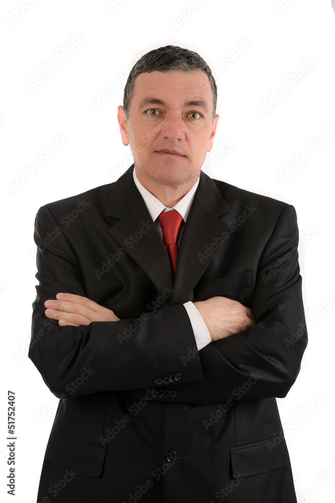 Portrait of old business man isolated on white background Portrait of old business man isolated on white background