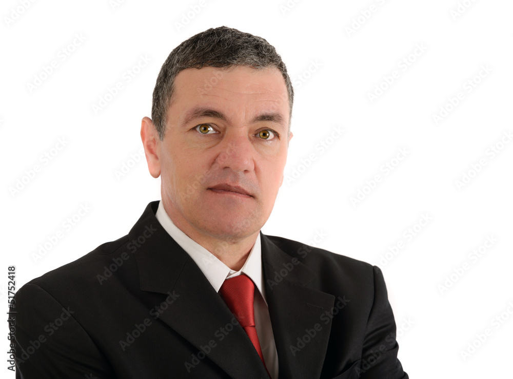 Portrait of old business man isolated on white background Portrait of old business man isolated on white background