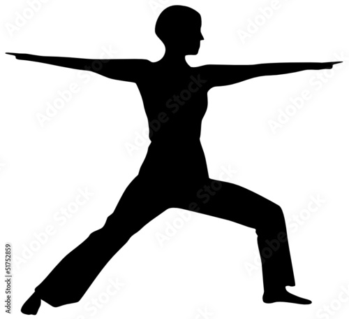 Yoga - Heldenstellung (Vira Bhadrasana)