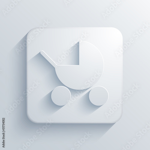 Vector light square icon. Eps10