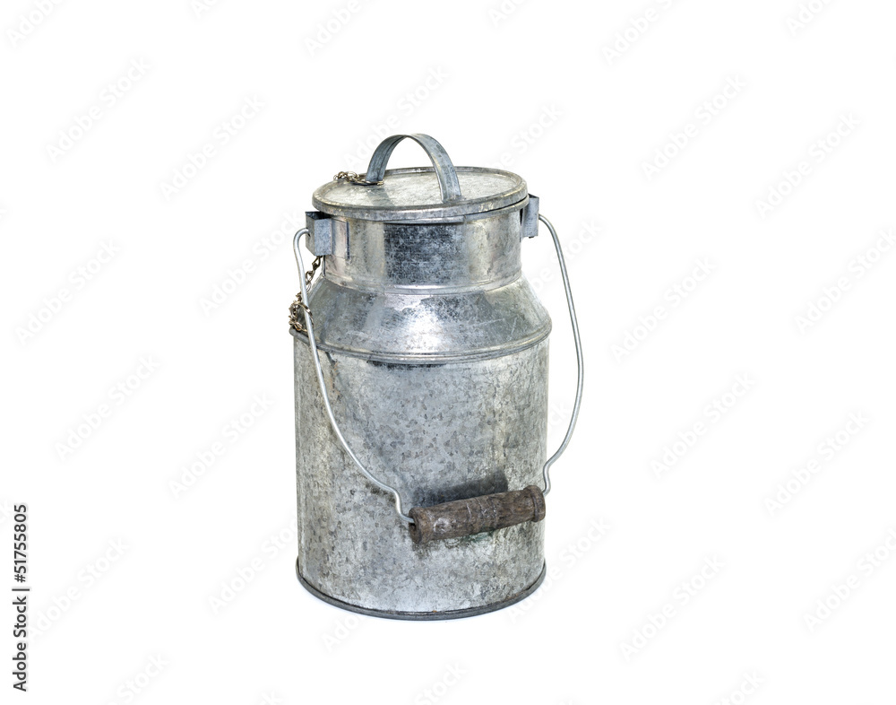 The can for milk, isolated on white background The can for milk, isolated on white background
