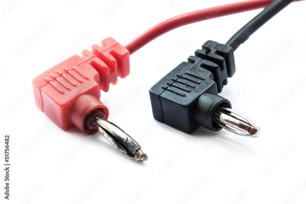 Two probes for digital multimeter with one's broken.