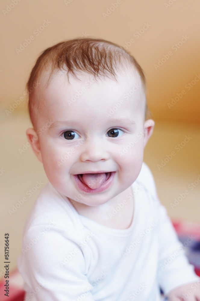 portrait of smiling baby