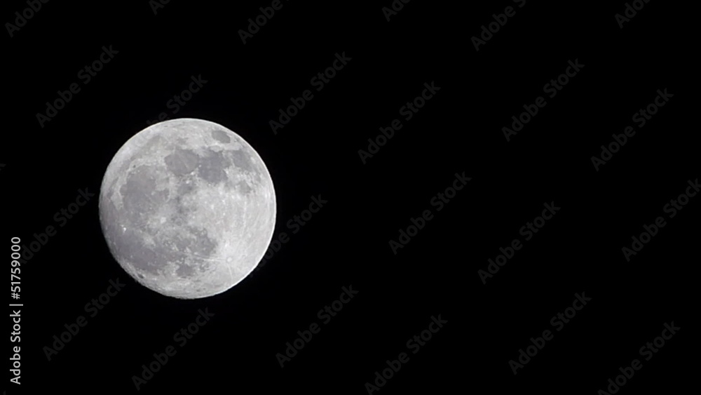 Full Moon - clear sky, timelapse Full Moon - clear sky, timelapse