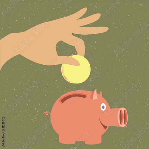 pig moneybox for money.