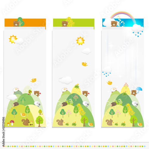 The animals in woods