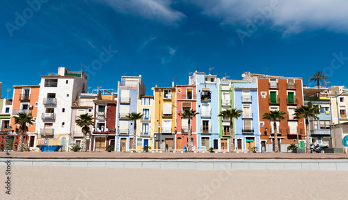 Colorful coastal village photo