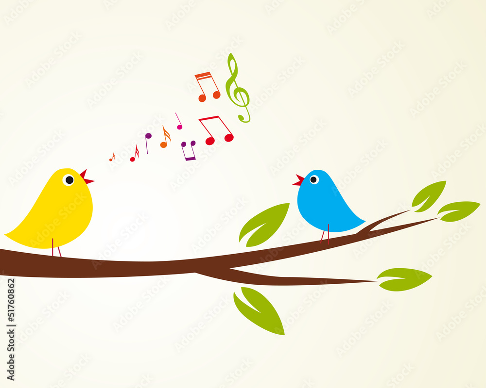 Birds Singing Stock Illustrations – 3,608 Birds Singing Stock