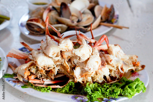 Thai seafood - steamed crab