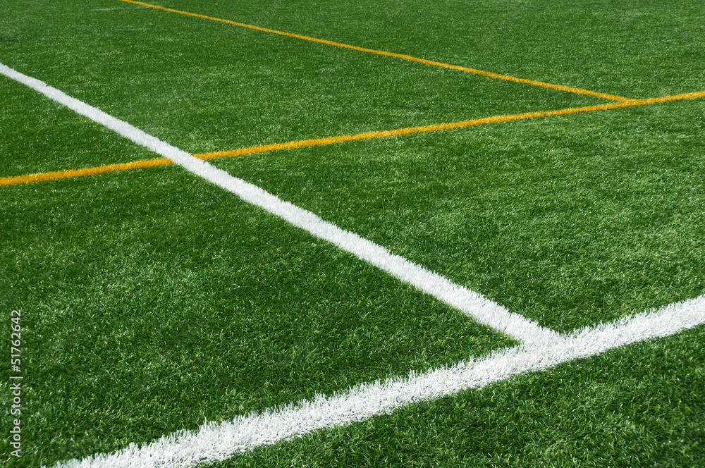 background of lines on football turf