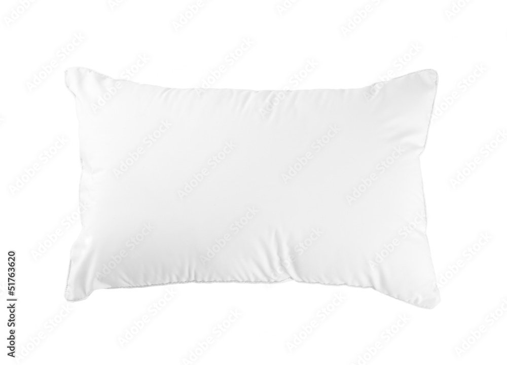 Hygiene pillow fit your bedroom isolated on white background Hygiene pillow fit your bedroom isolated on white background