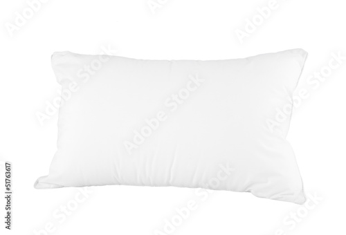 Soft and hygiene pillow great for your bedroom isolated on white