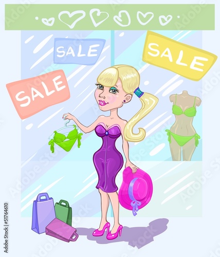 Shopping girl