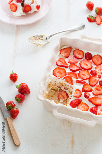 Strawberry tiramisu