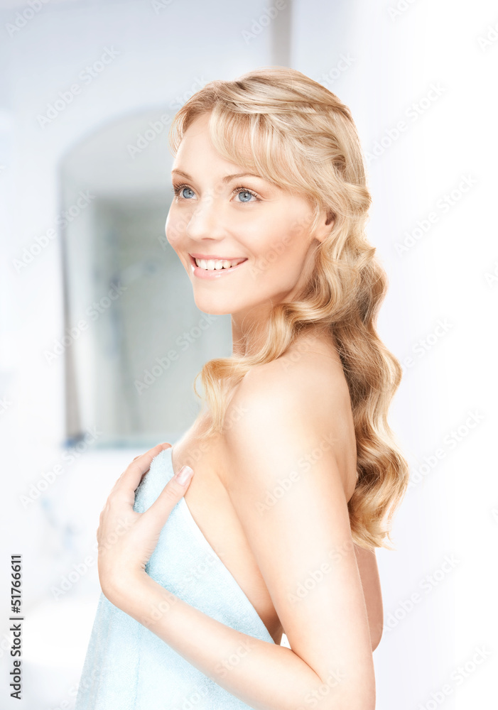 lovely woman in towel lovely woman in towel