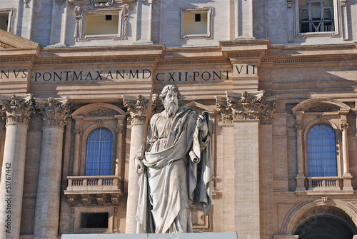 Vaticano - Piazza San Pietro - Statua San Paolo Apostolo