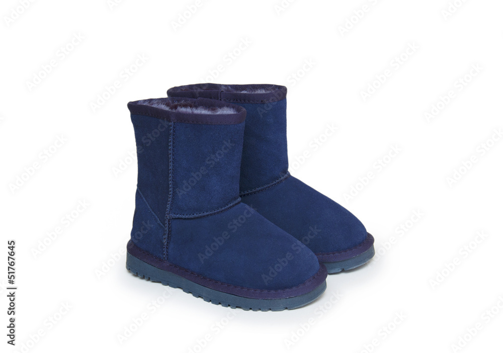 winter boots isolated on white background winter boots isolated on white background