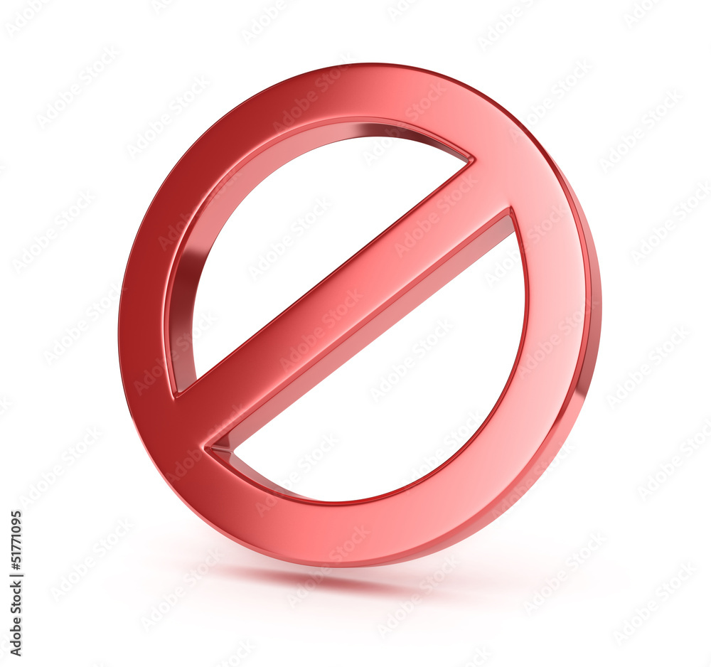 forbidden sign forbidden sign