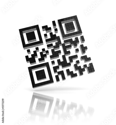QR code 3d icon