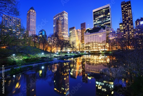 Central Park at Night in New York City © SeanPavonePhoto