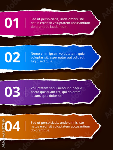 Paper number options banners