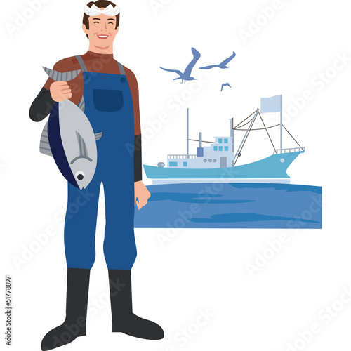 漁師、魚屋