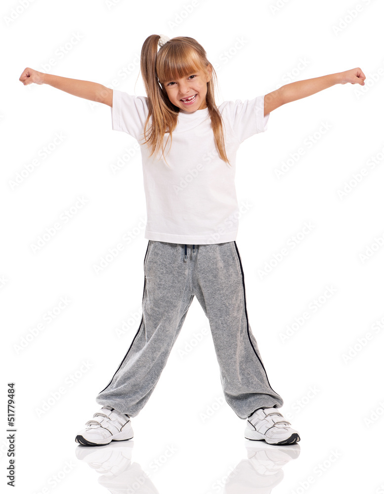 Little girl gymnastic Little girl gymnastic