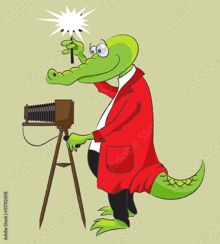 Crocodile-photographer