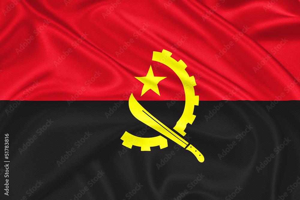 Fototapeta premium flag of Angola
