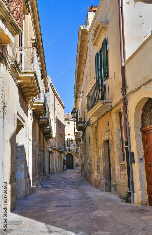 Alleyway. Lecce. Puglia. Italy.