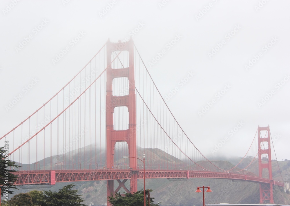 Fototapeta premium The Golden gate bridge of san francisco,march 2013