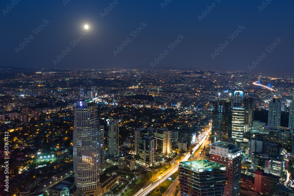 aerial view at Istanbul city Turkey