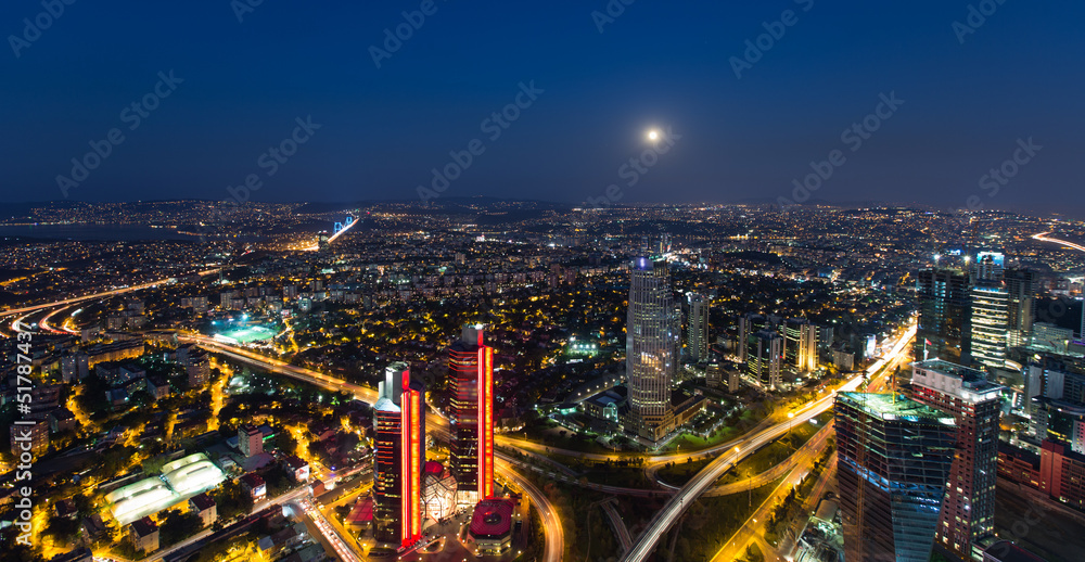 aerial view at Istanbul city Turkey