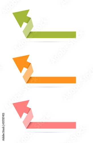 fresh origami arrow