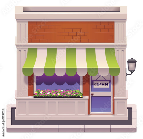 Vector small shop icon