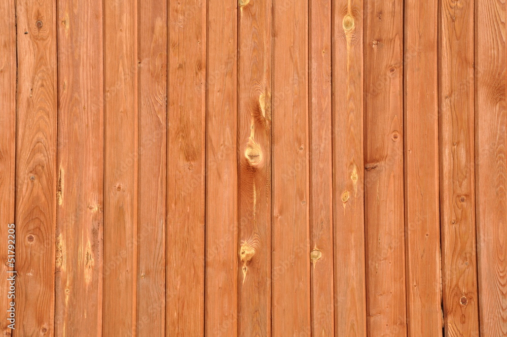 Wall covered with brown planks Wall covered with brown planks