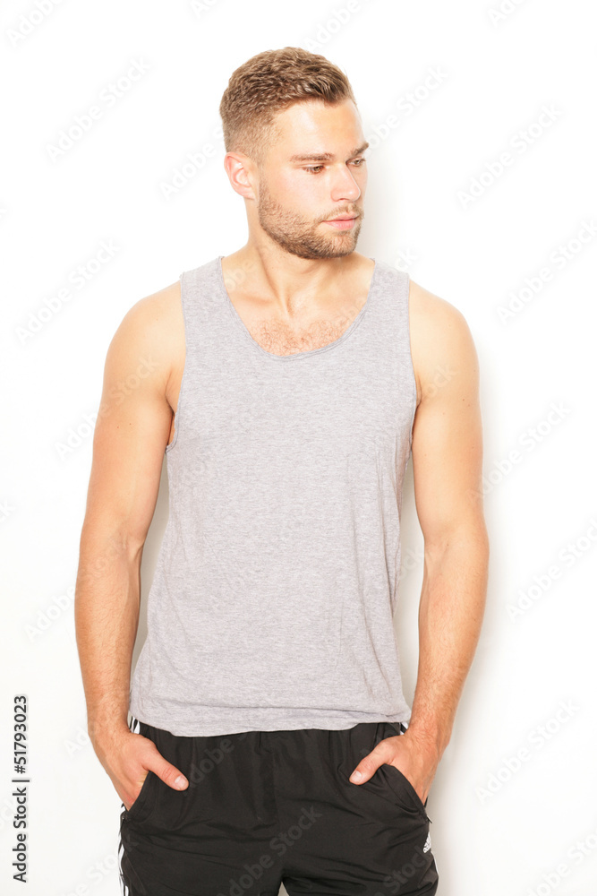 Fototapeta premium attraktiver sportlicher Mann