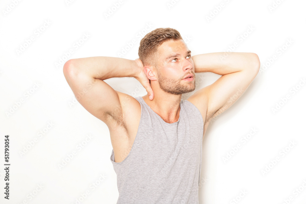 attraktiver sportlicher Mann attraktiver sportlicher Mann