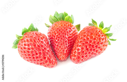Wallpaper Mural strawberry isolated on white background Torontodigital.ca