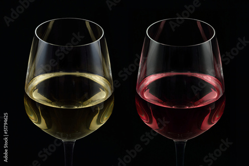 Red and white wine