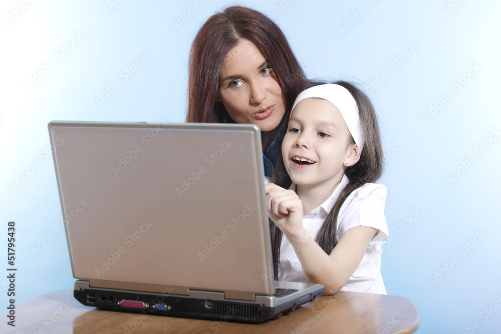 Family life series - working on laptop