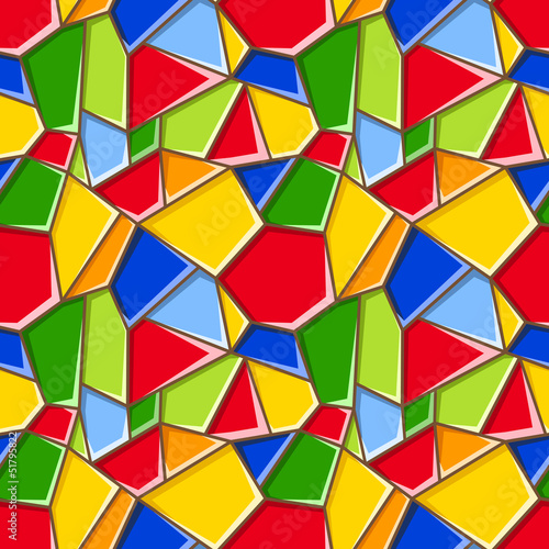 Stained glass. Vector seamless background.