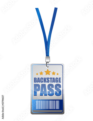 Backstage pass vip illustration design