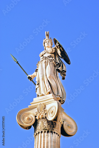 Athena statue in the Academy of Athens ,Greece