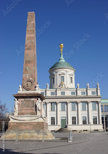 Historisches Rathaus und Obelisk, Potsdam, Deutschland