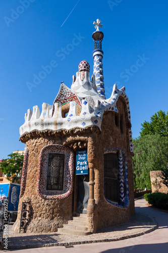 Barcelona Park Guell Gingerbread House of Gaudi #51799273